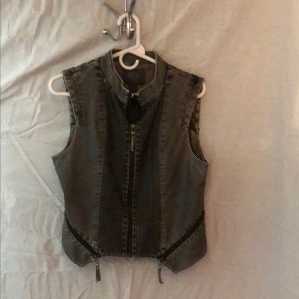 New faux leather vest